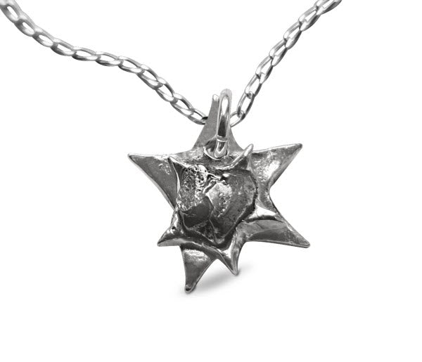 Silver Star Meteorite Pendant